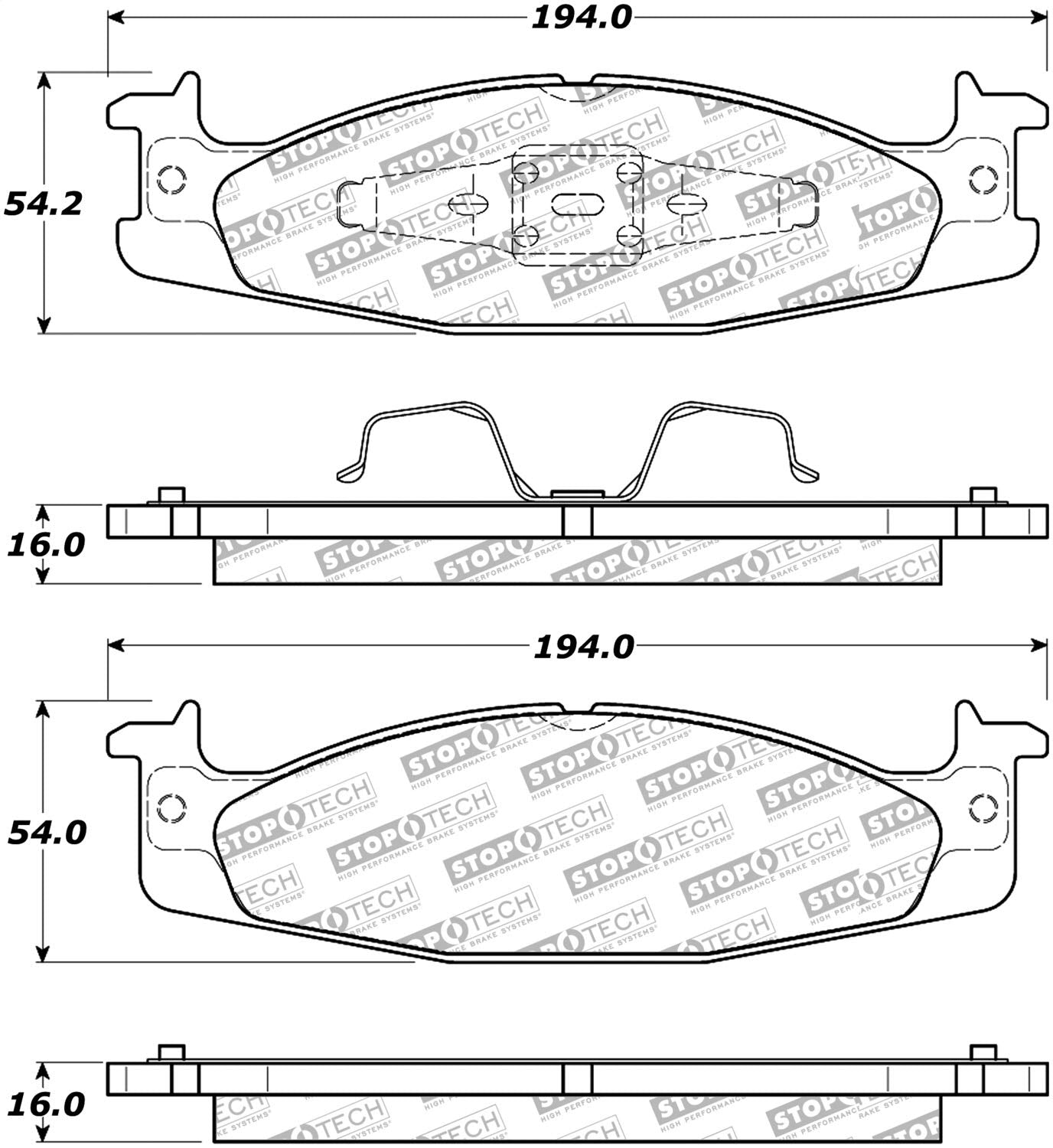 Street Select StopTech Brake Pads 305.06320