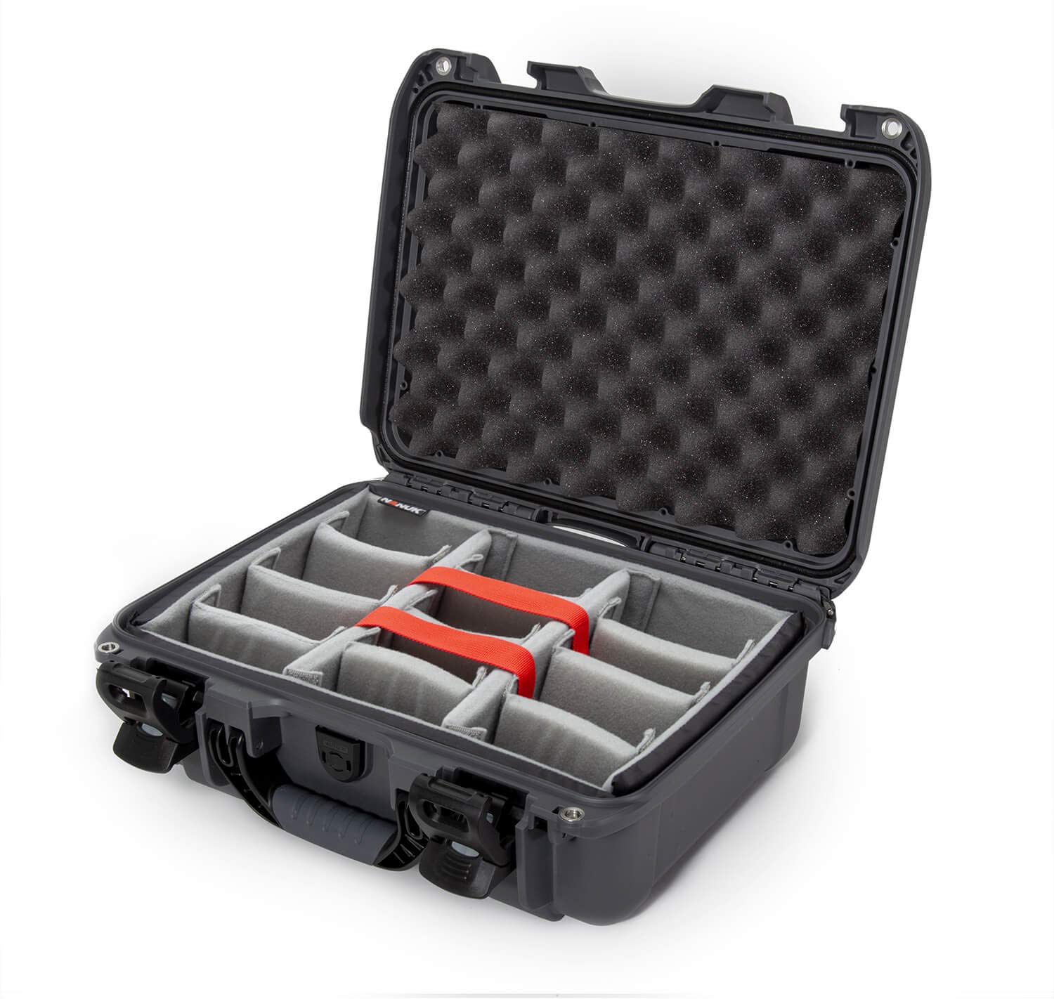 Nanuk 920 Medium Series Lightweight NK-7 Resin Waterproof Protective Case with Padded Dividers, Graphite