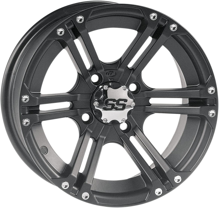 ITP SS212 Matte Black Wheel with Machined Finish (14x8"/4x137mm) SS ALLOY