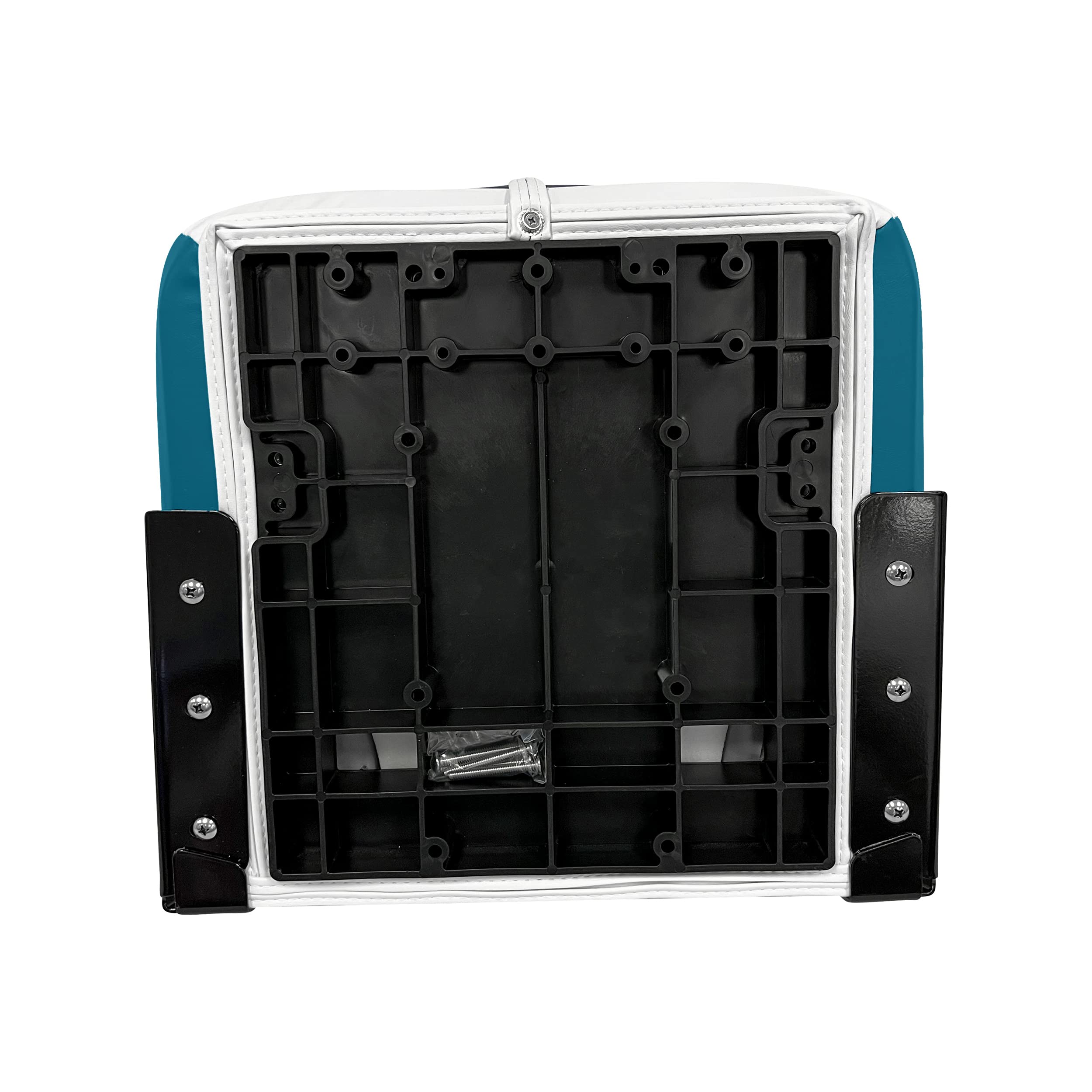 Baja Series Wise High Back Boat Seat, Brite White/Teal 1461-0033