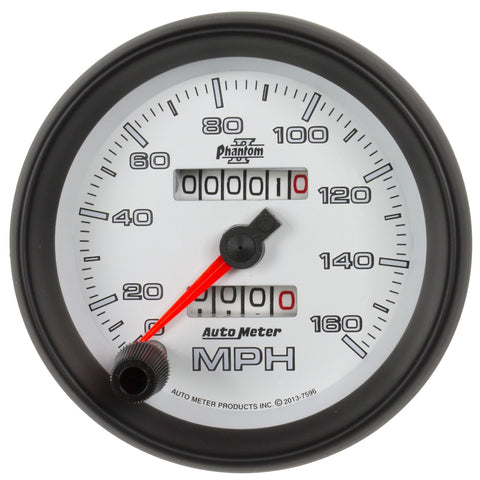Auto Meter Phantom II (7596) 3-3/8" 160 MPH Mechanical Speedometer Gauge
