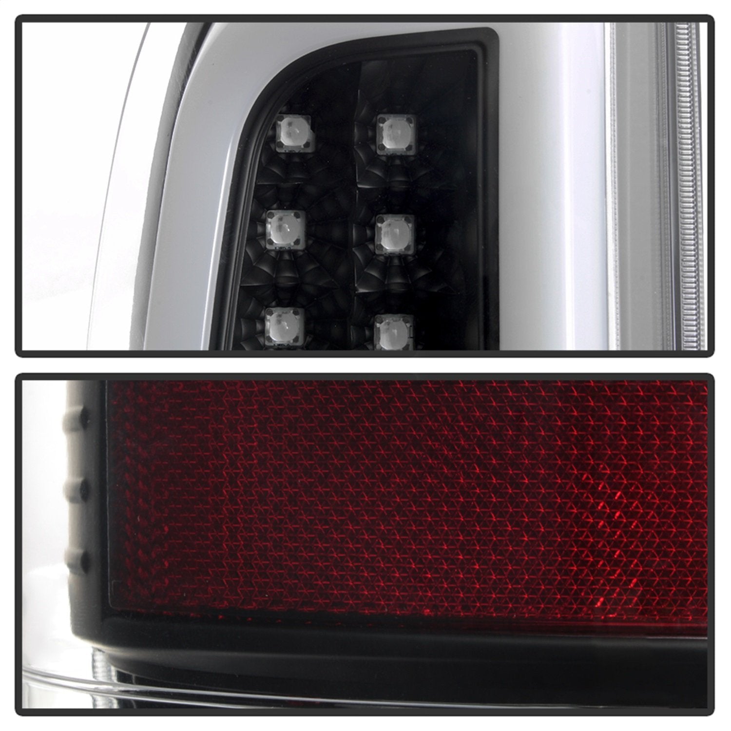 Ford Super Duty Spyder 5084712 F-250/ F-350/ F-450 08-16 Version 3 Light Bar LED Tail Lights - Black