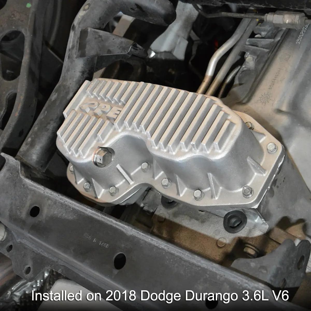 Heavy Duty PPE Cast Aluminum Oil Pan (Raw) 214052200 Compatible for 2011+ Dodge Durango 3.6L or 2011+ Jeep Grand Cherokee 3.6L