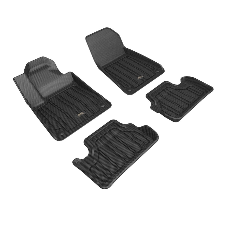 3D MAXpider ELITECT Custom Fit Floor Mat (Black) Compatible with POLESTAR 2 2021-2023 - Full Set