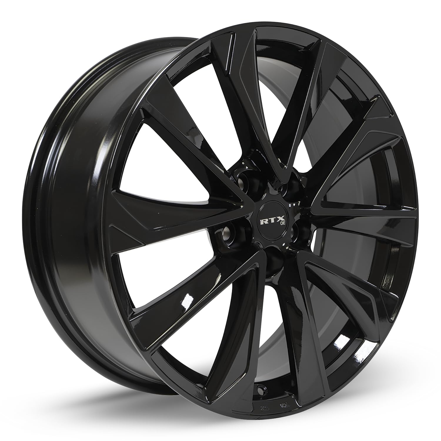 Custom RTX Wheel - 18x7.5, 45 Offset, 5x114.3 Bolt Pattern, 60.1mm Hub - Gloss Black Rim