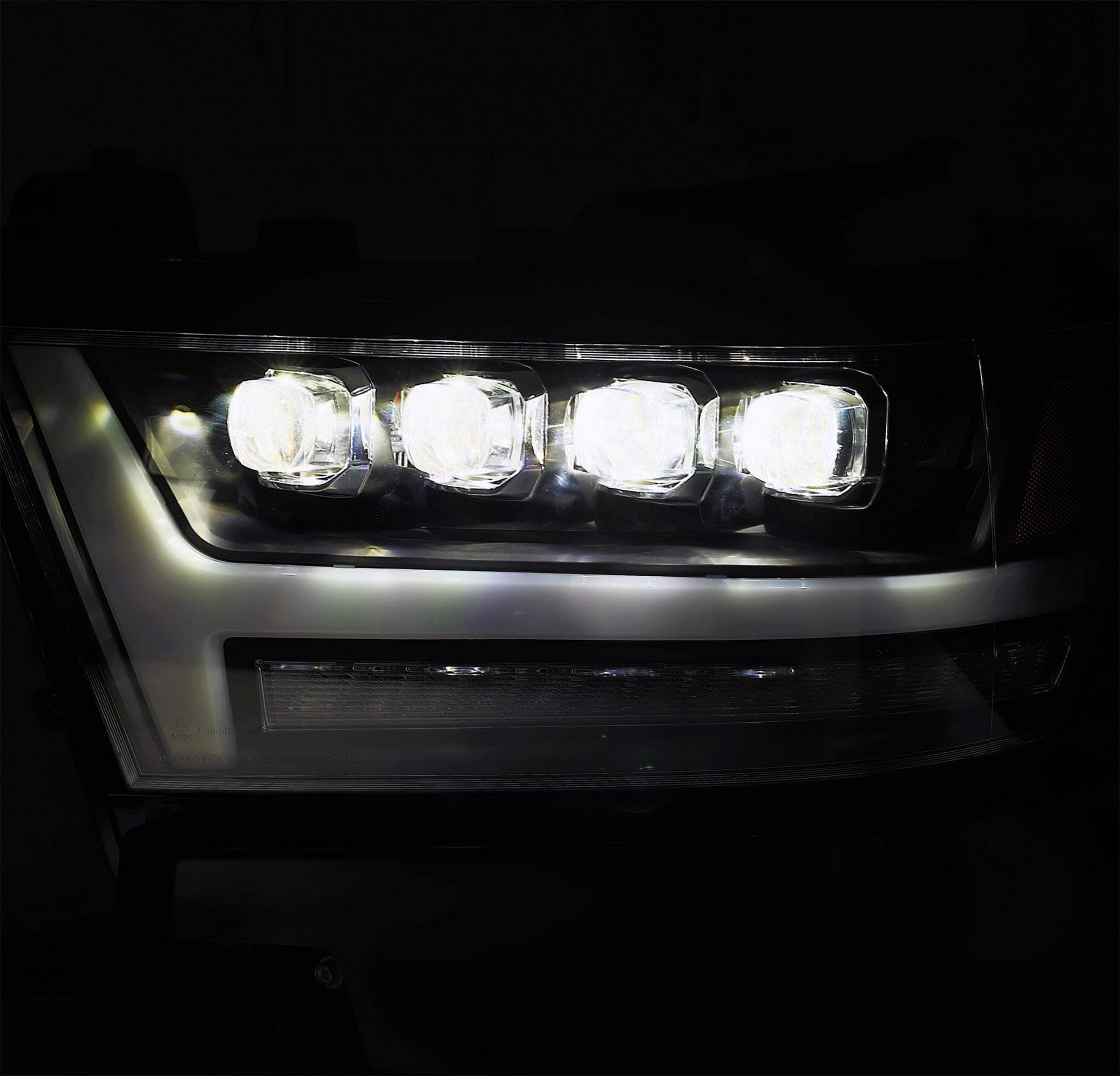 880518 AlphaRex USA Nova 20 Series LED Projector Headlights fits Ram 1500