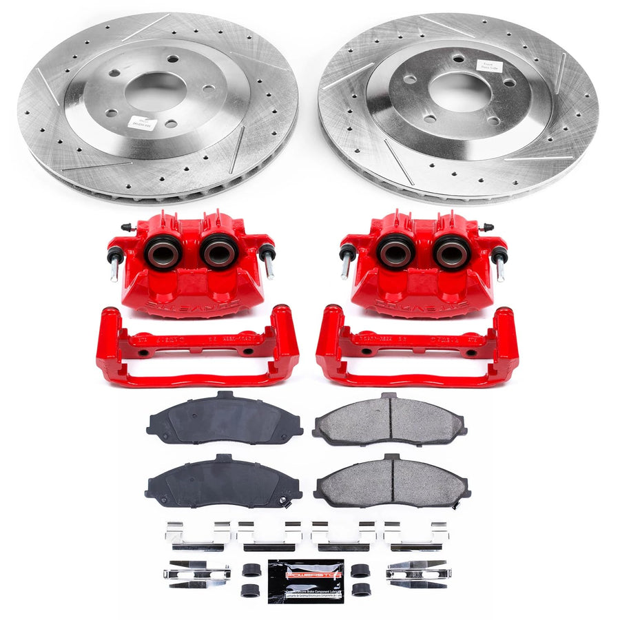 Z23 Evolution Sport Brake Kit Power Stop (KC1559) with Calipers, Front For Chevrolet Corvette 1997-2004 [Model Specific]