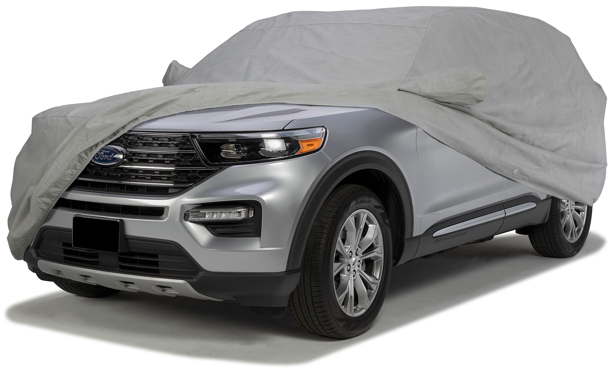 Covercraft Custom 3-Layer Car Cover Moderate Climate | C17794MC | Compatible with: 2015-2019 Ford Mustang Coupe (Excludes Shelby GT350/GT500 Models) | Gray