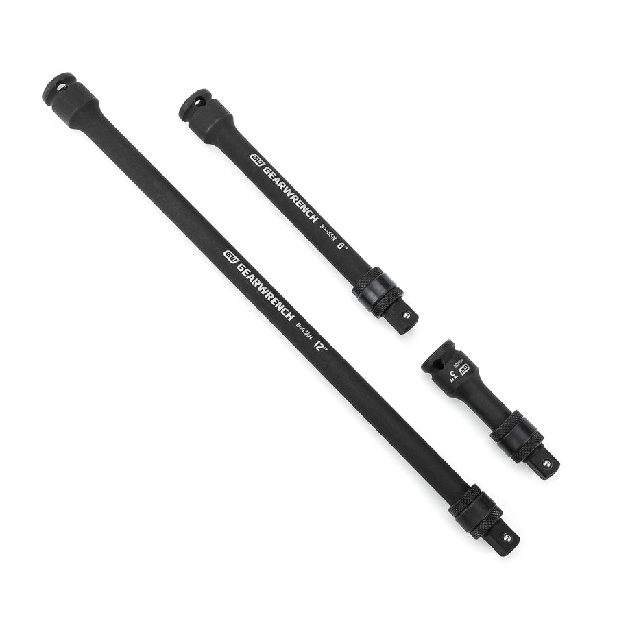 3 Pc. GEARWRENCH 3/8" Drive Impact Locking Extension Set 3", 6" & 12" - 84927N