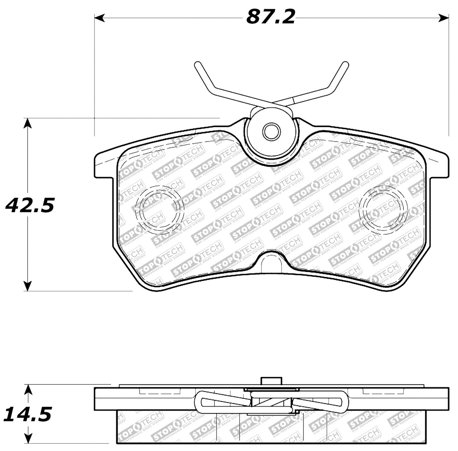 Street Select StopTech Brake Pads 305.08860