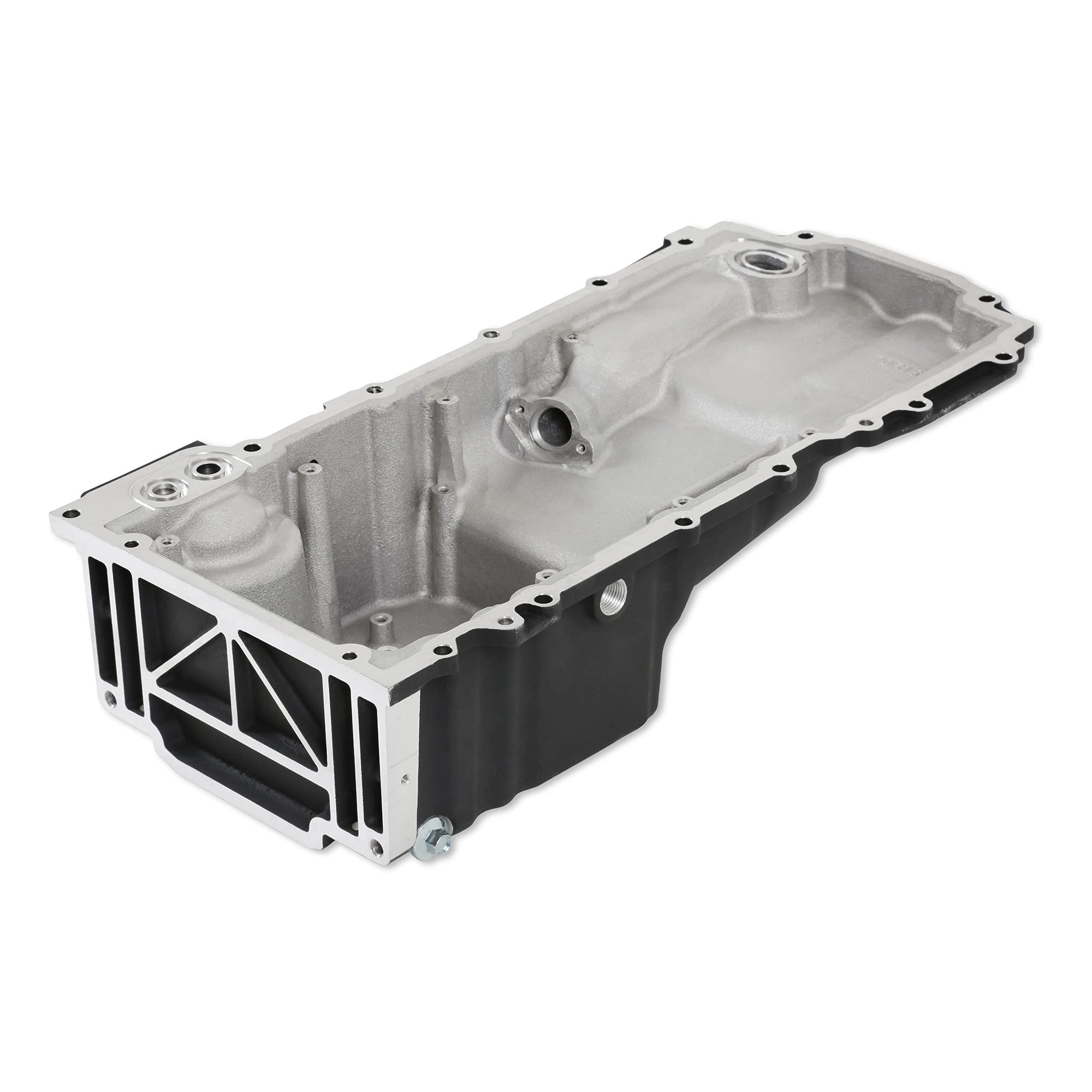 Holley Gen V LT Swap Oil Pan 302-20BK with Turbo Return - Black