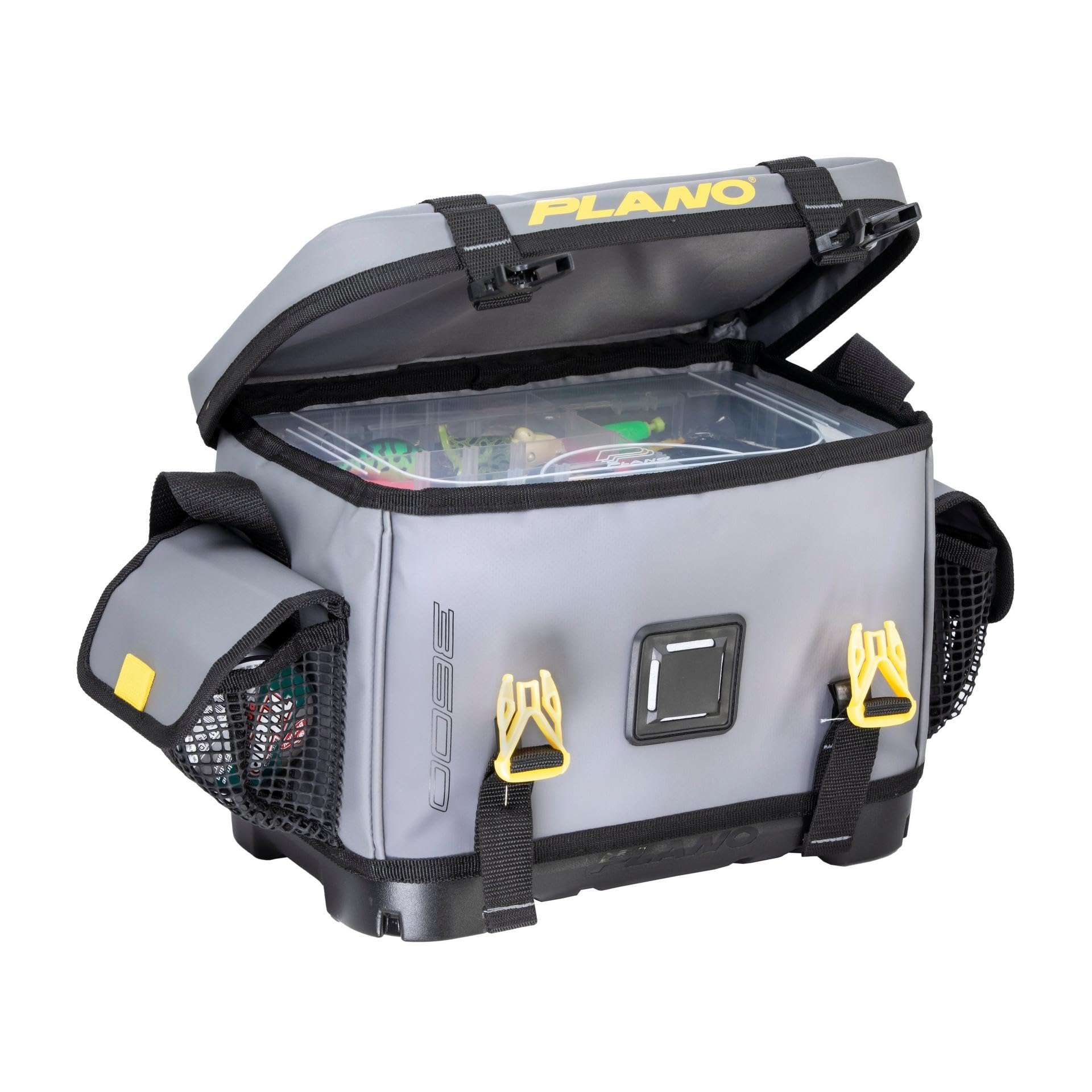 Z-Series Plano 3600 Tackle Bag, Medium, Gray 500D PVC Fabric, Includes 2 3600 StowAway Storage Utility Boxes, Waterproof and Non-Slip Base Soft Tackle Box