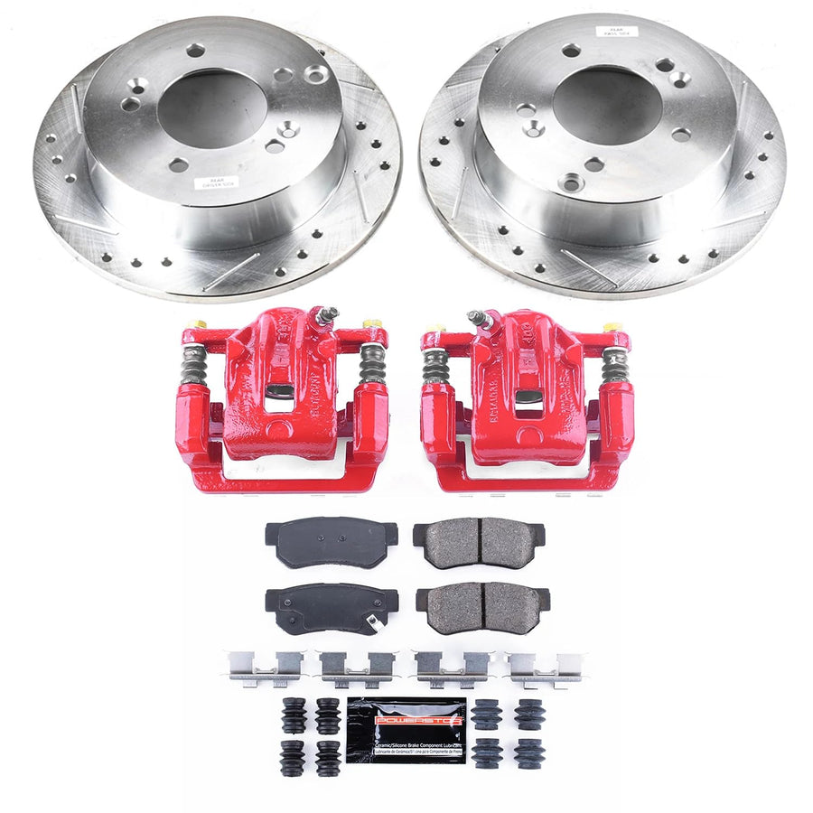 Power Stop Z23 Evolution KC5214A Rear Brake Caliper Kit- Brake Rotors | Brake Pads | Brake Calipers For Hyundai XG300 2001 | Hyundai XG350 2002-2005 [Vehicle Specific]