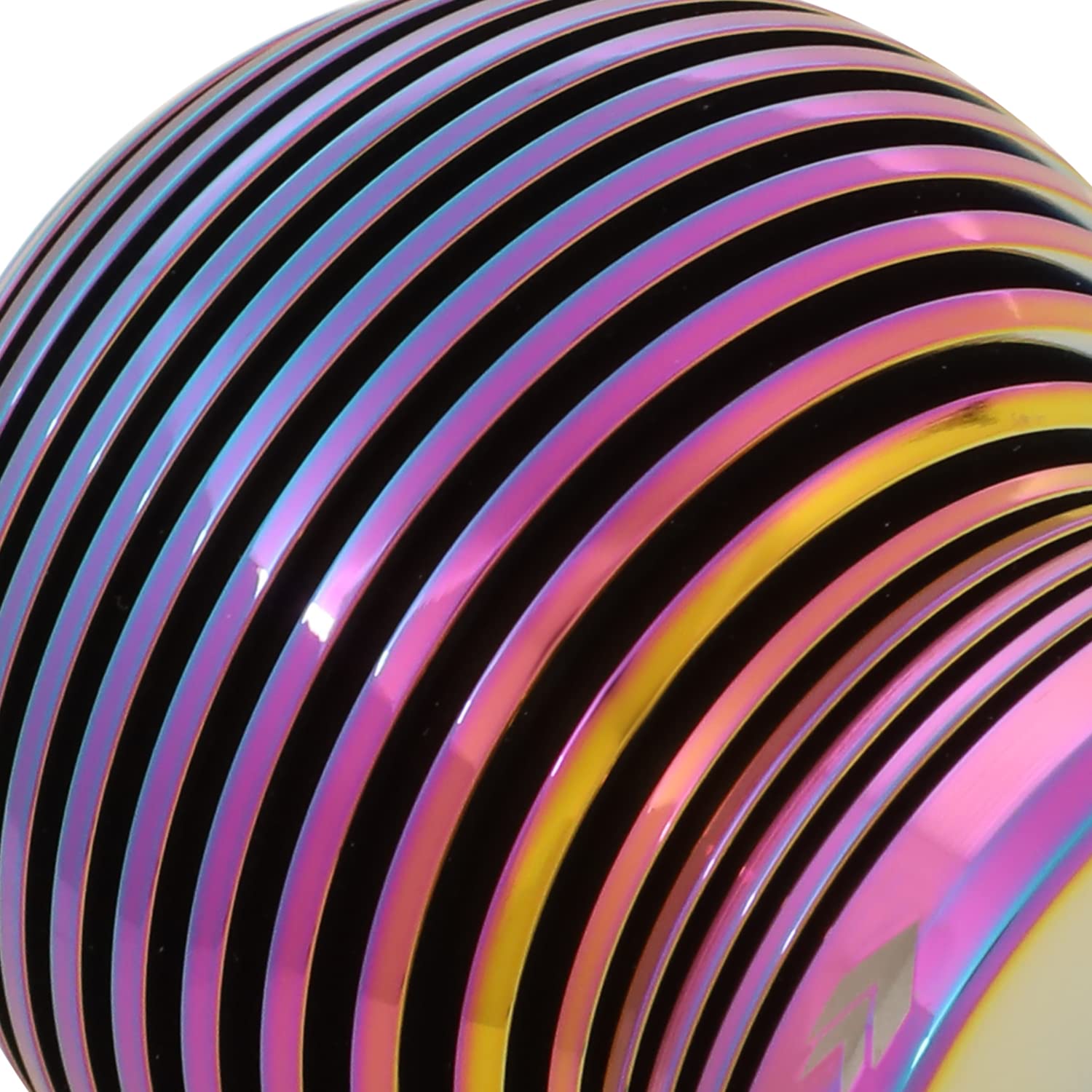 NRG Innovations Universal Aluminum SK-702MC Shift Knob with Thread Adapters, Heat Sink Spheric Style, 50mm OD x 65mm H, Neo Chrome