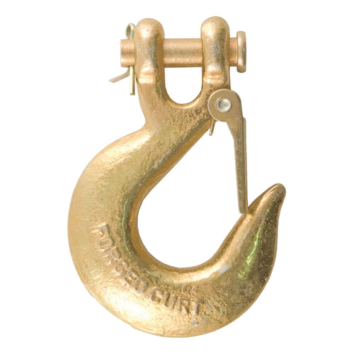 CURT 81960 3/8-Inch Slip Hook Forged Steel Clevis with Safety Latch, 24,000 lbs, 1-In Opening, 7/16" Pin