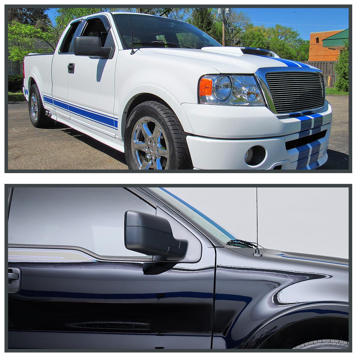 Spec-D Tuning Manual Fold Right Passenger Side Non Heated Side Mirror Compatible with 2004-2014 Ford F150 F-150 Truck