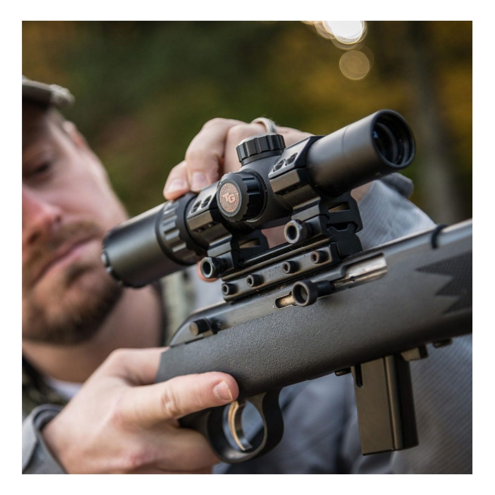 30mm TRUGLO TruBrite 30 Hunter Compact Waterproof, Shockproof, Fogproof Gun Hunting Scope, 1-4 x 24mm, Matte Black