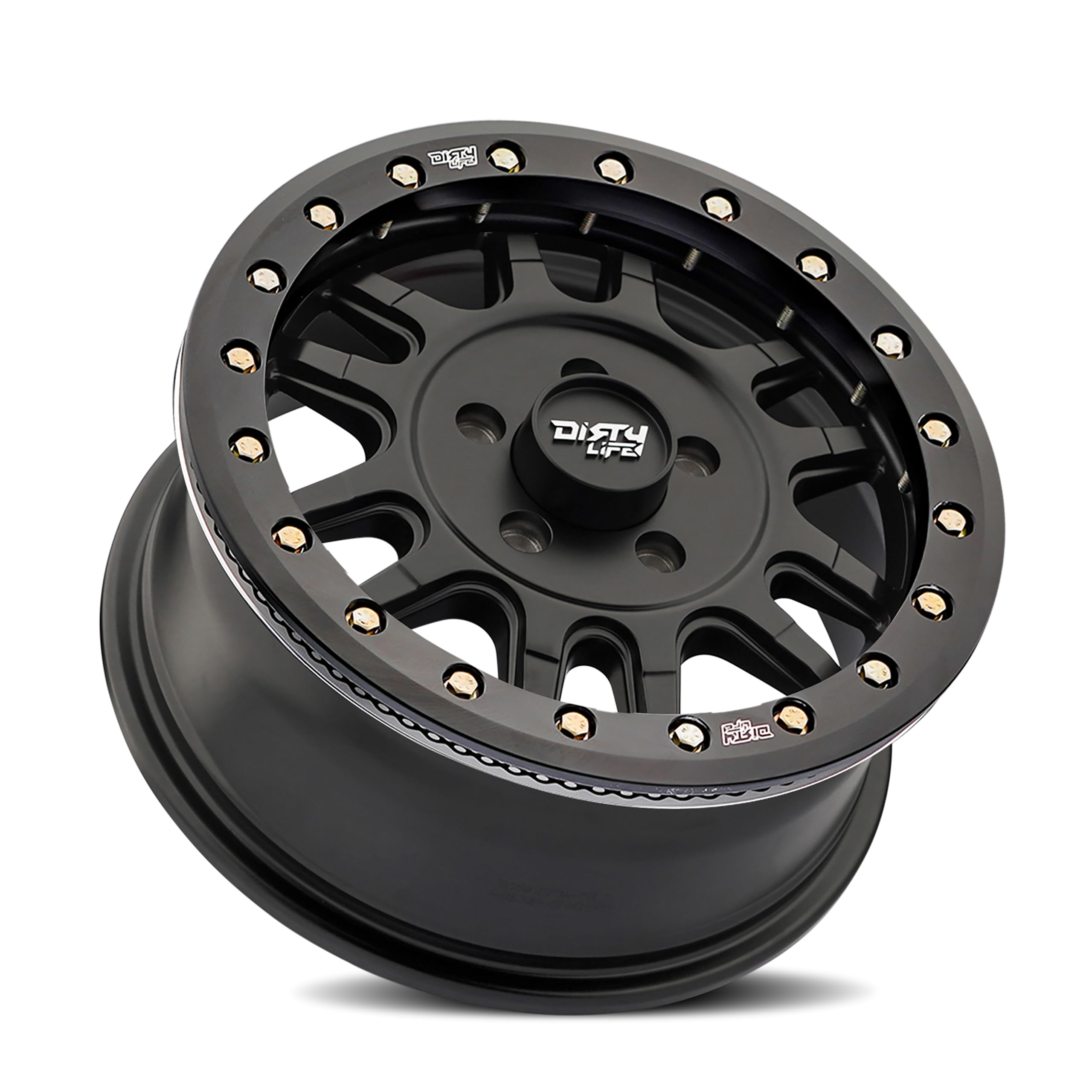 Canyon Pro Dirty Life SXS UTV Black Wheel with Matte (15 x 7. inches /1 x 1 mm, 38 mm Offset)