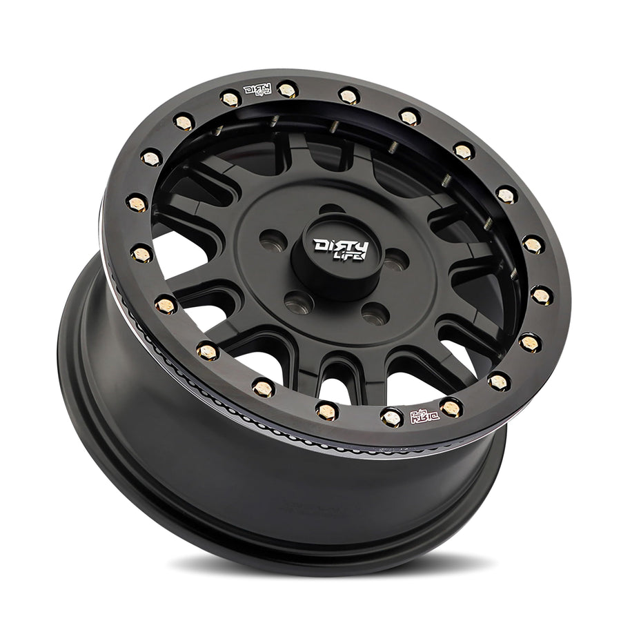Canyon Pro Dirty Life SXS UTV Black Wheel with Matte (15 x 7. inches /1 x 1 mm, 38 mm Offset)