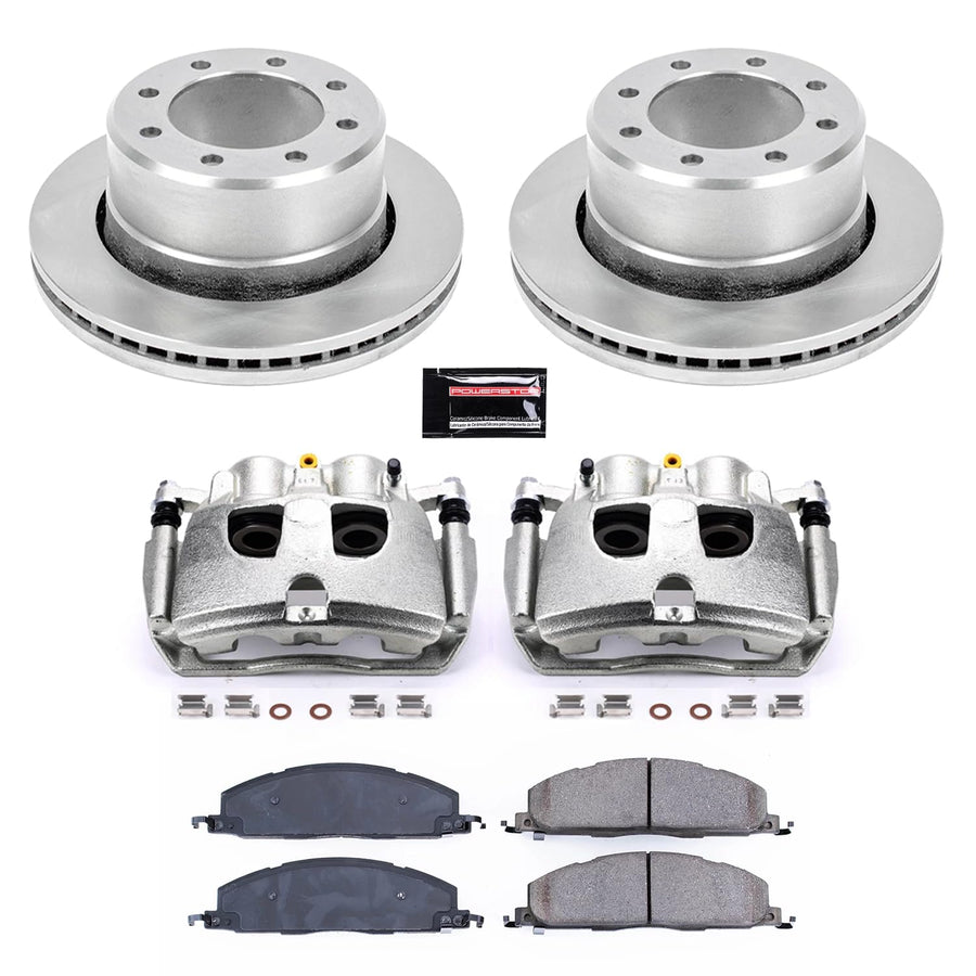 Power Stop KCOE5487 Replacement Autospeciality Rear Caliper Kit- OE Rotors, Ceramic Brake Pads, Calipers For Dodge Ram 2500, Dodge Ram 3500, Ram, Ram 2500, Ram 3500 [Model Specific]