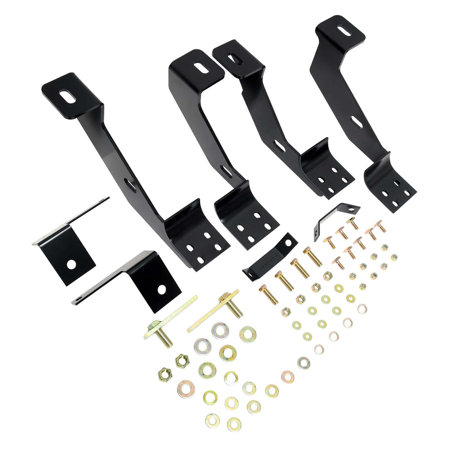 Westin Premier 22-1125 Oval Nerf Bar Mount Kit fits 1988-1999 C/K Series Extended Cab Black Pair