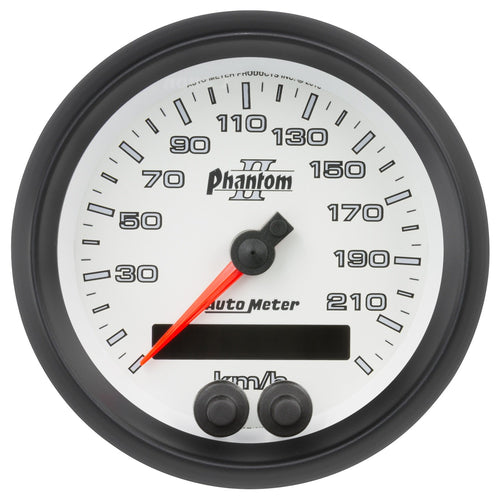 Speedometer Auto Meter 7580-M Gauge, 3 3/8", 225Km/H, GPS, Phantom Ii