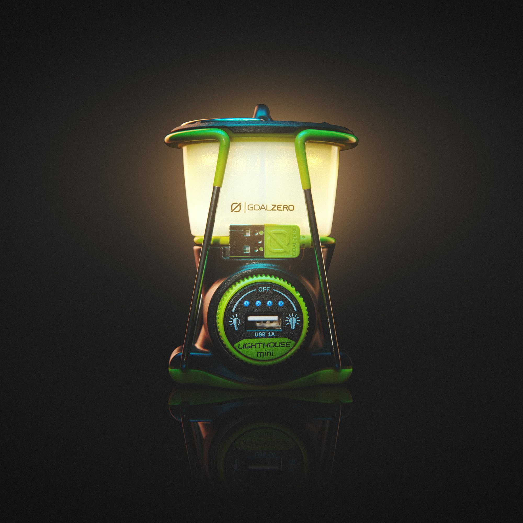 Goal Zero Mini Lighthouse Core Lantern, Small Solar-Powered and USB Lantern for Camping and Emergency Use