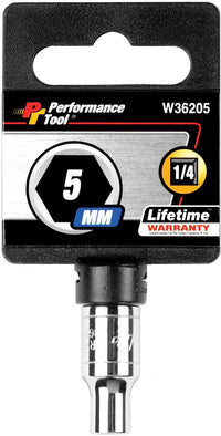 W36205 Performance Tool 1/4-Inch Drive 5mm 6pt Socket