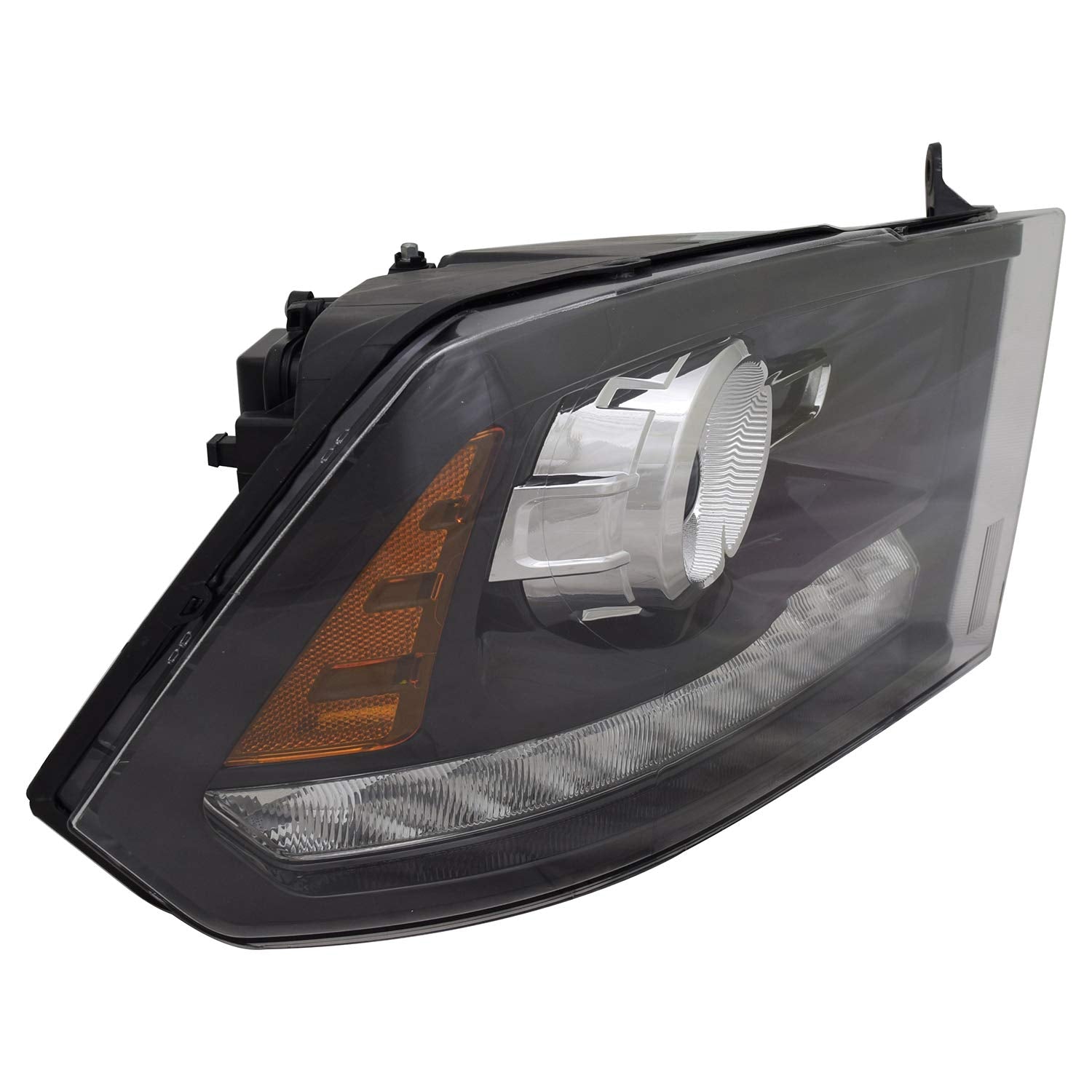 Right TYC Headlight Assembly Compatible with 2013-2015 Dodge Ram 1500 Pickup