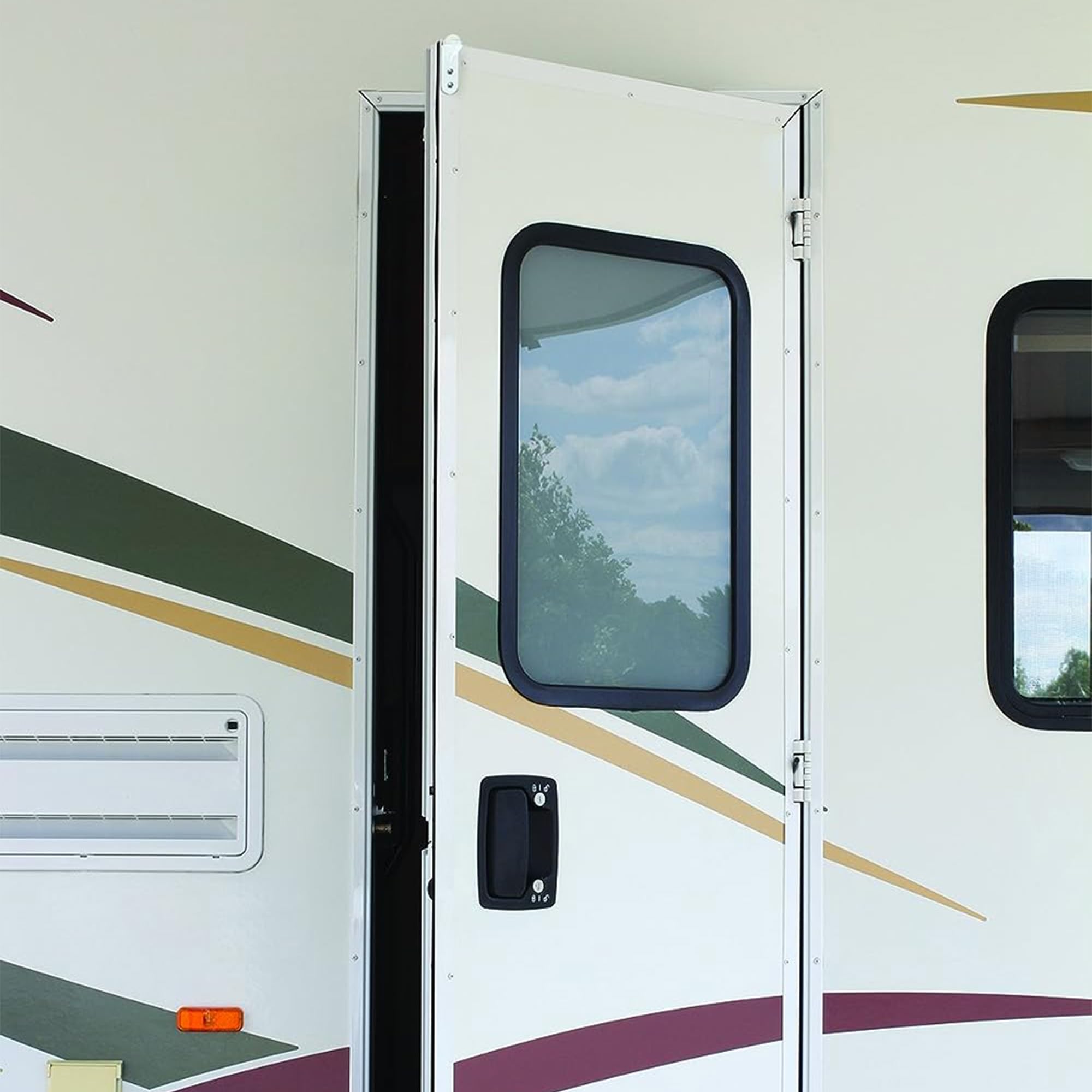 Awning Roller Ball Camco 42005 with Screen Door Slide, White