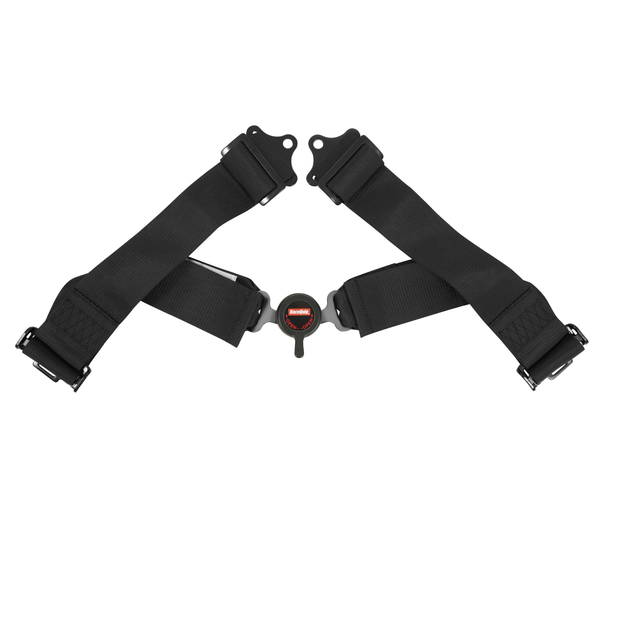 6 Point Harness RaceQuip Sportsman Camlock SFI 16.1 Pull up Adjust Bolt-On/Wrap Around Black 744004RQP