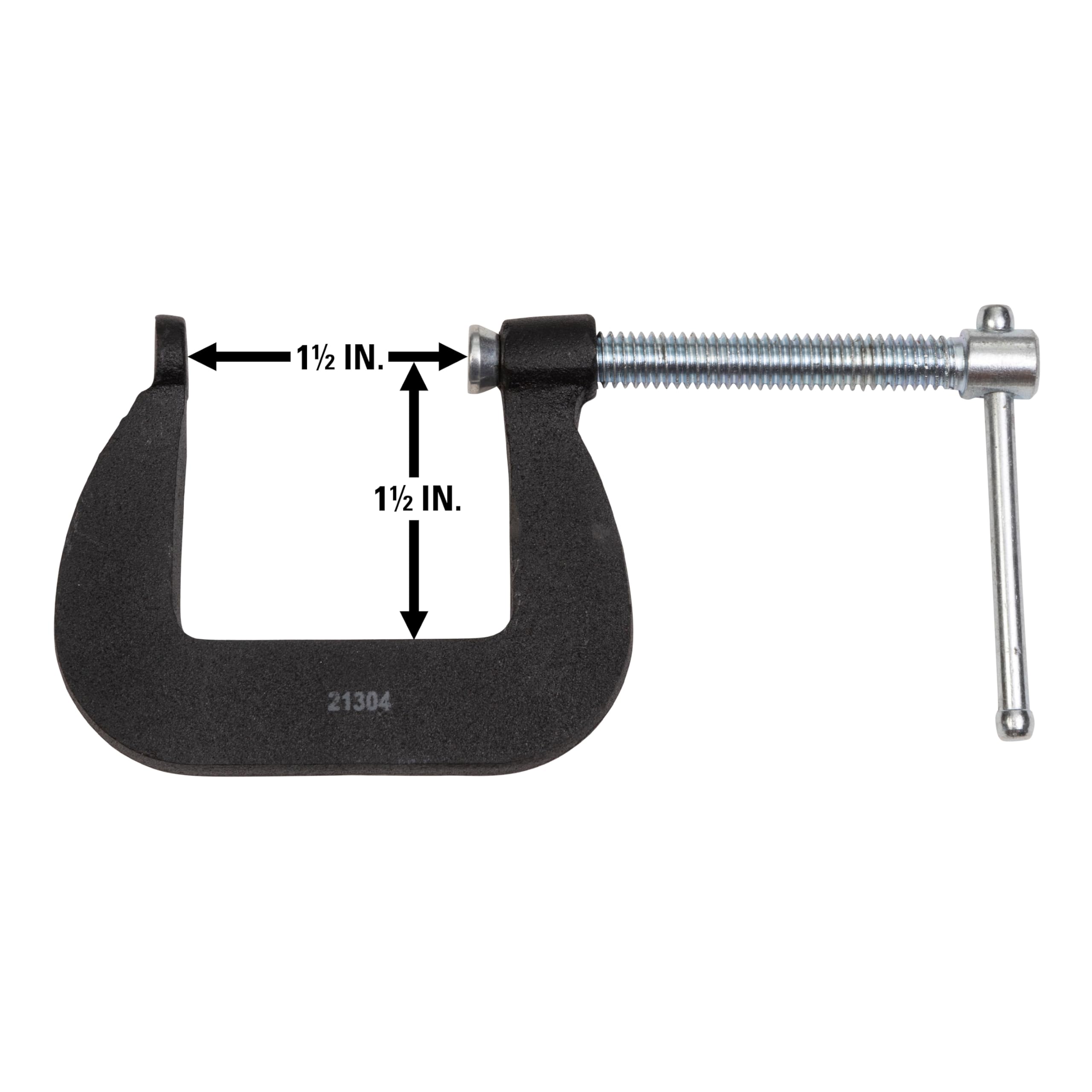 Wilton C-Clamp Super-Junior, 1-1/2" Opening, 1-1/2" Throat, 850 Lbs. Clamping Force (Model 53)