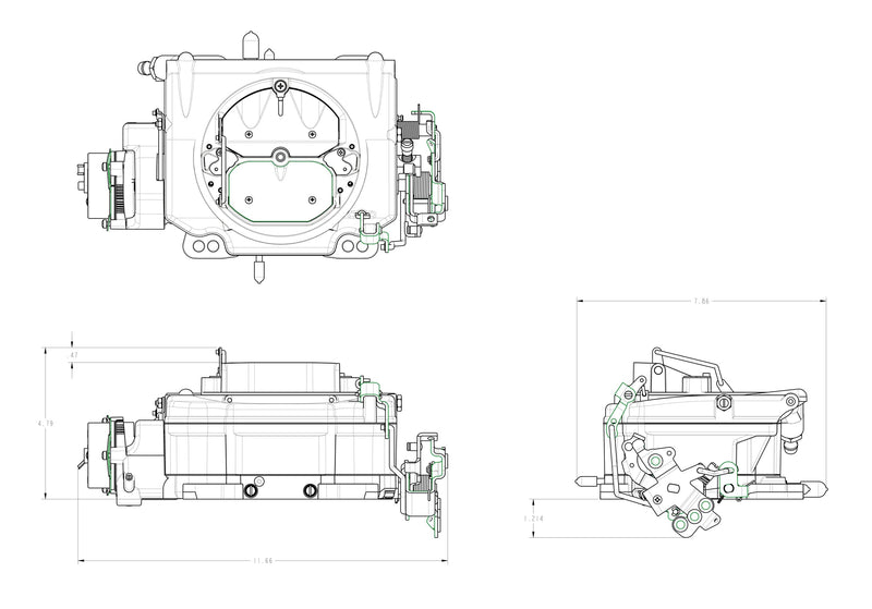 Demon 625 CFM Electric Choke Polymer Street Demon Carburetor 1901