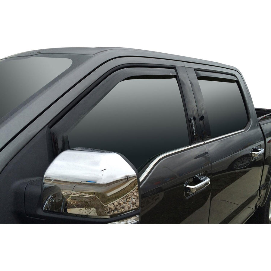 Westin Channel Wind Deflector 72-37407 4pc fits 2015-2025 F-150 SuperCrew Cab 2017-2025 F-250 F-350 F-450 F-550 Super Duty Crew Cab