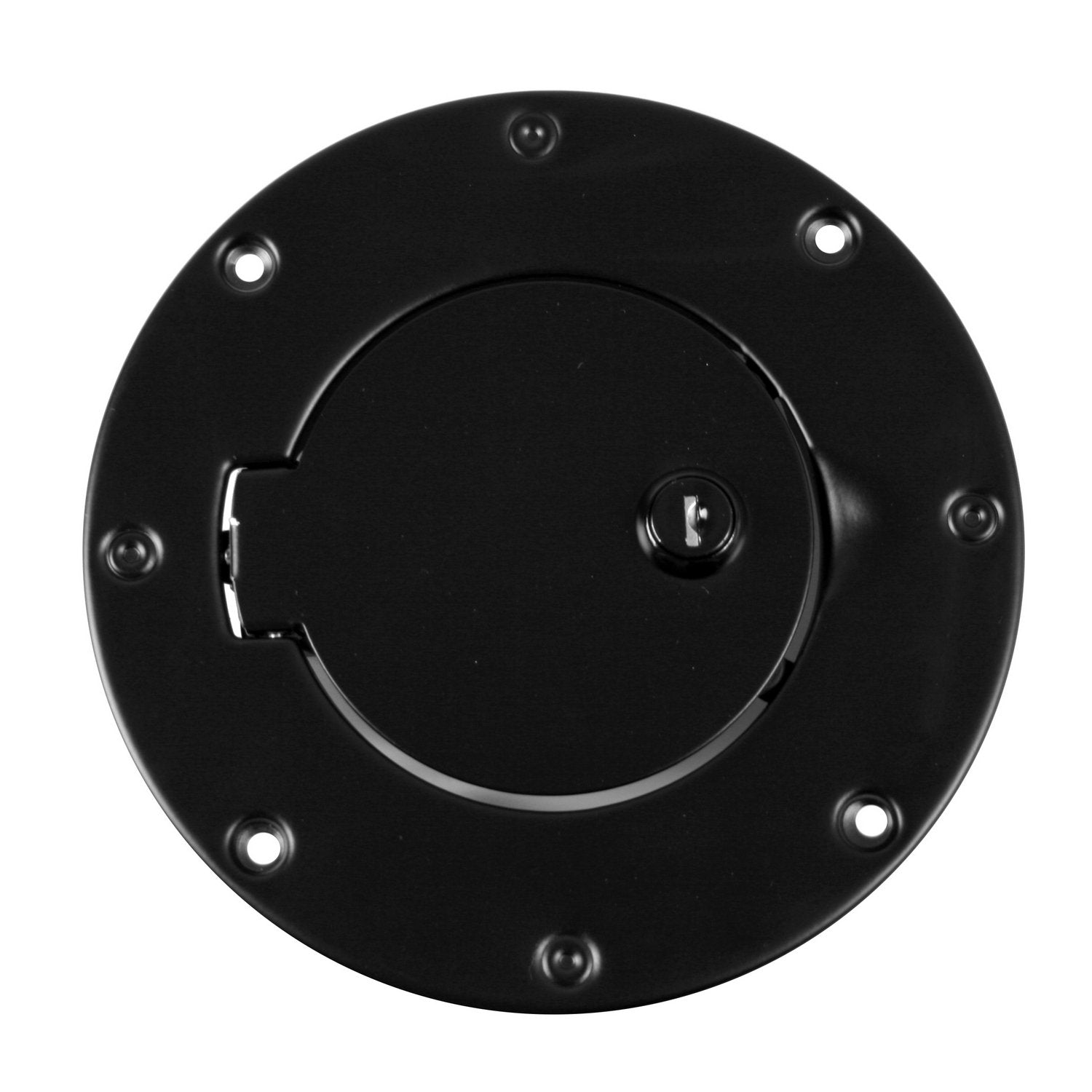 Gas Cap Door, Locking, Rugged Ridge Black | 11229.04 | Fits 1997-2006 Jeep Wrangler TJ