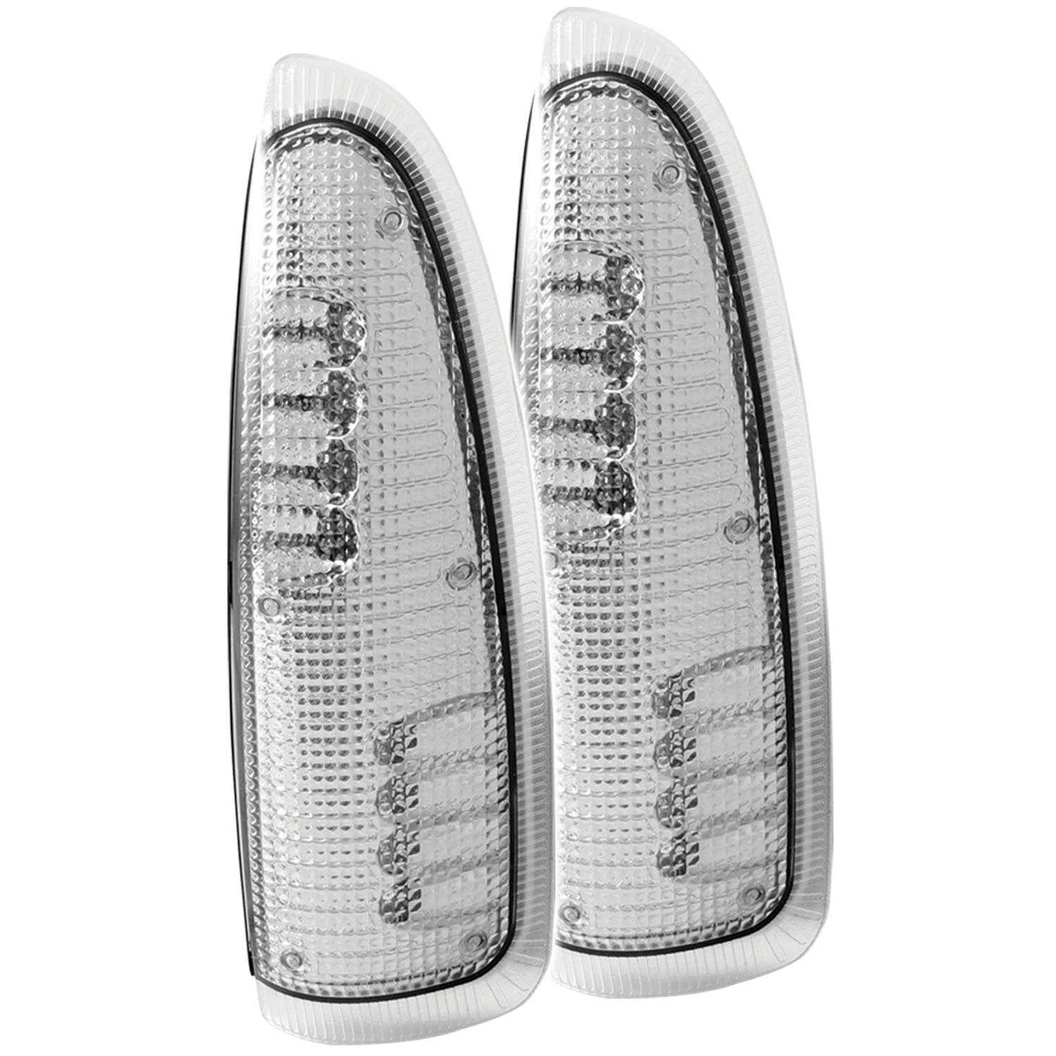 Clear/Amber LED Mirror Turn Signal Light AnzoUSA for Ford F-250/F-350 - Pair