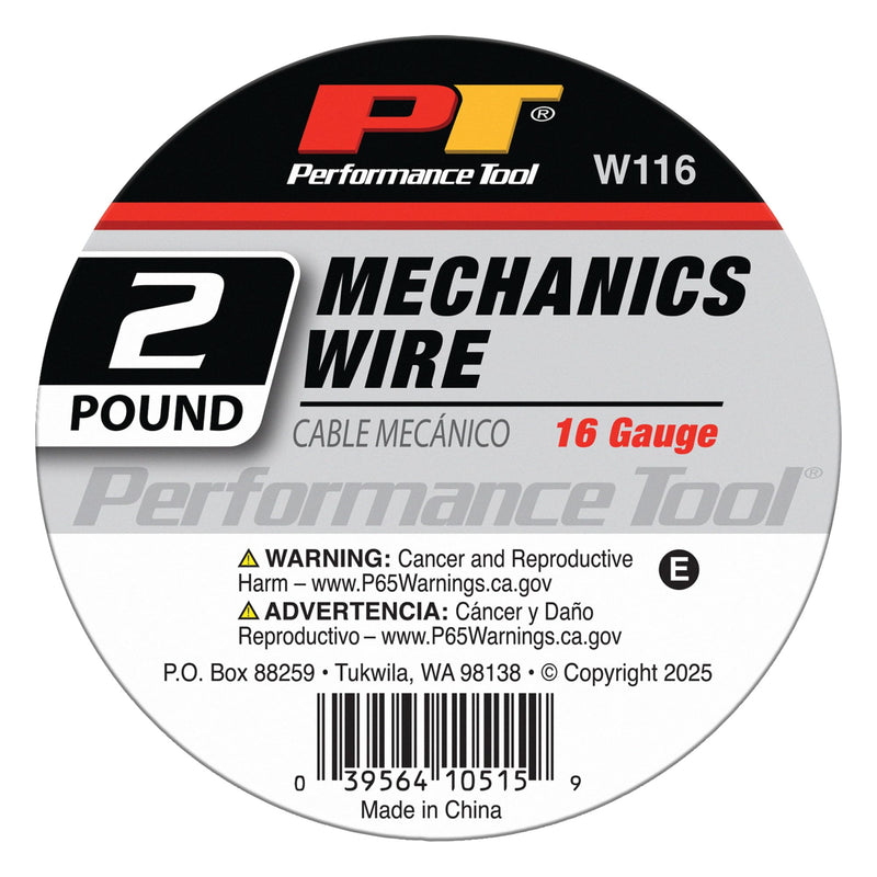 W116 Performance Tool Spool Mechanics Wire, 2 lb