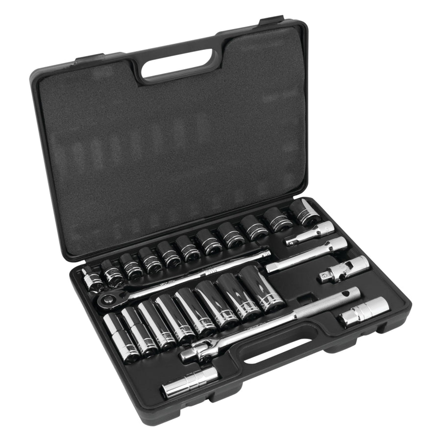 W32901 Performance Tool 1/2-Inch Drive SAE Socket Set, 26-Piece, 1-Pack