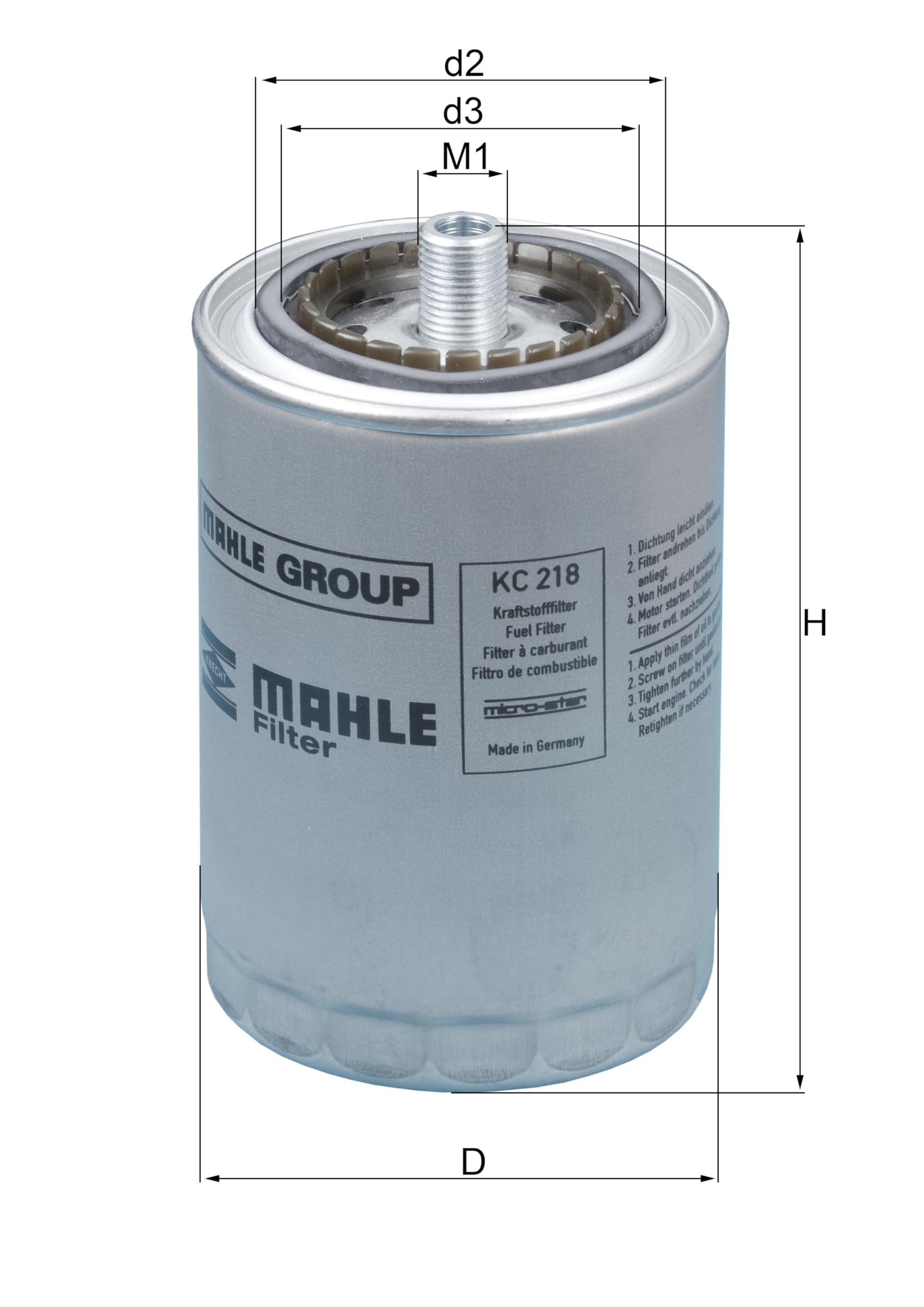 Fuel Filter MAHLE KC 218
