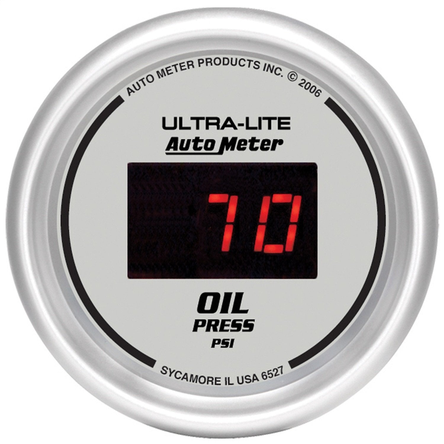 Auto Meter Ultra-Lite 6527 Digital 2-1/16" 0-100 PSI Digital Oil Pressure Gauge