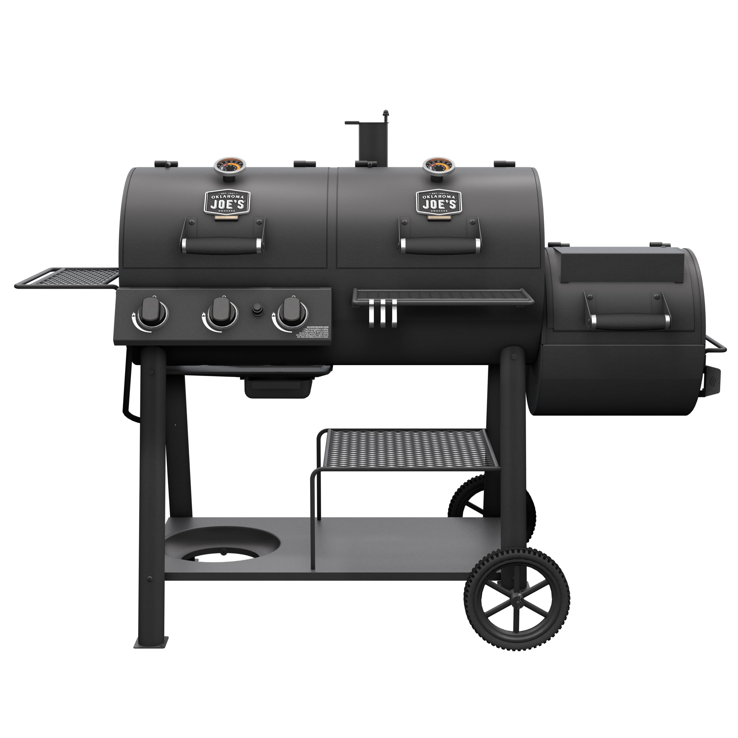 Canyon Combo Oklahoma Joe's Charcoal and Gas Smoker & Grill, Black - 24203004