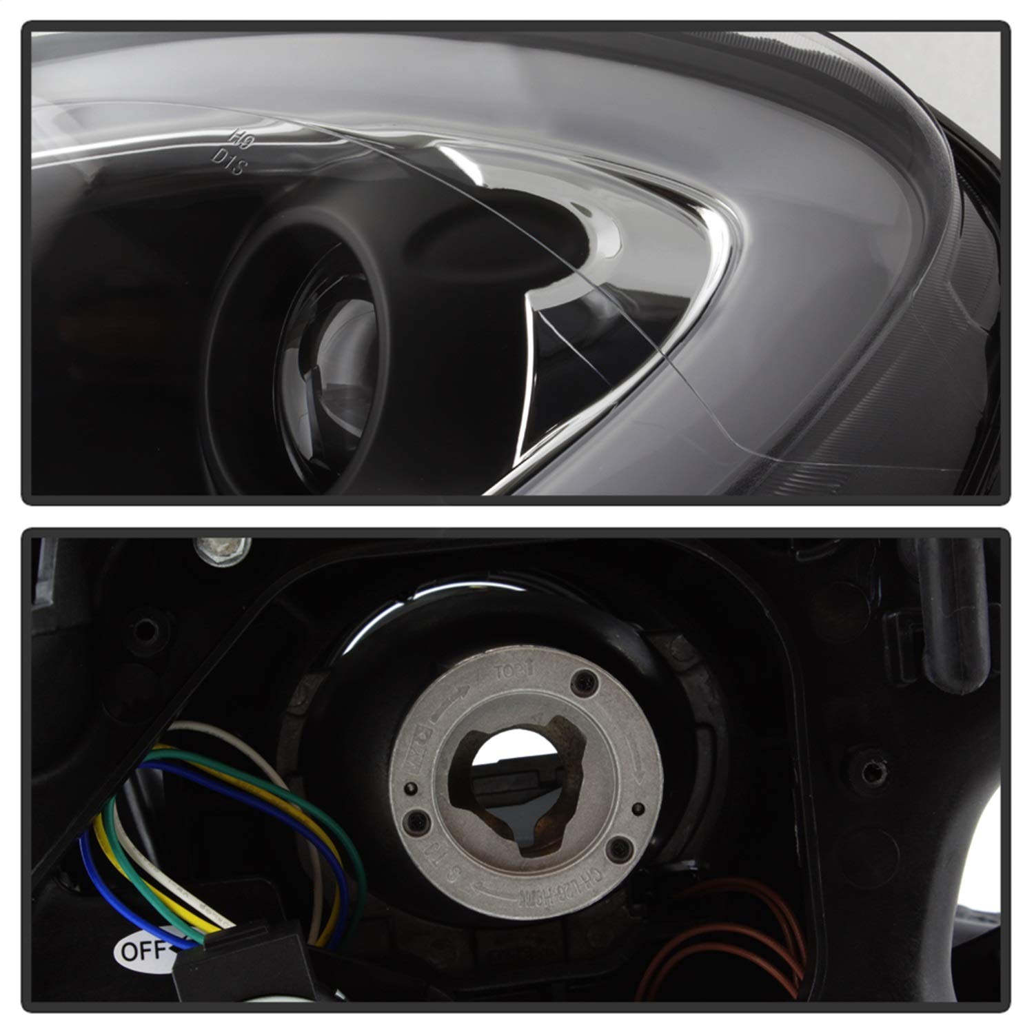 Projector Headlight Spyder Auto PRO-YD-MCO11-DRL-BK, 1 Pack