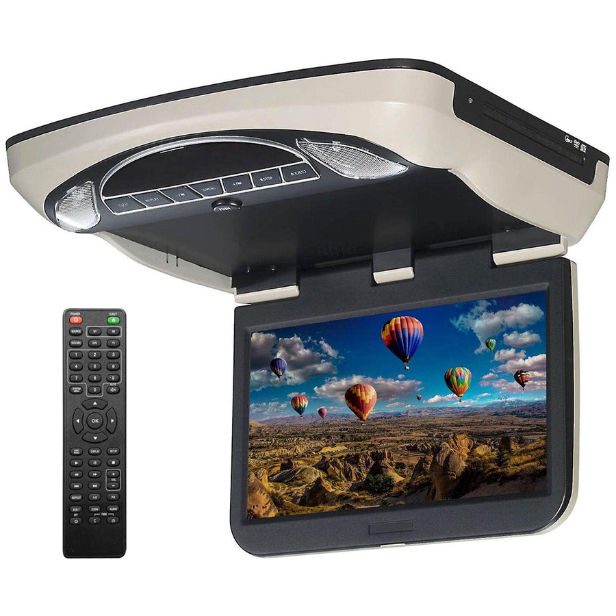 Voxx HD LED Overhead Video Monitor VXMTG1313.3 with Built-in DVD Player and HDMI Input