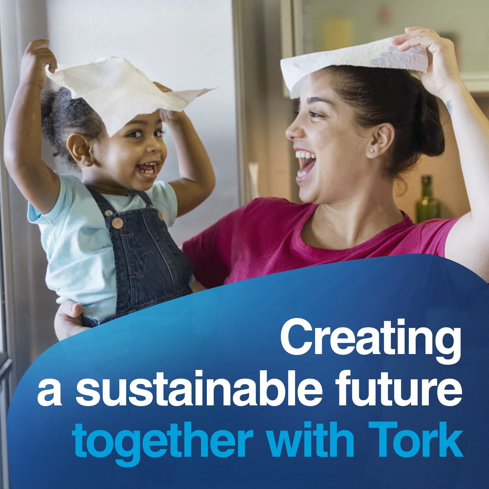 Tork Jumbo Roll HB1995A Perforated Paper Towel, Jumbo Roll, White, Universal, 2-Ply, Case of 12 Rolls, 210 per Roll, 2,520 Towels