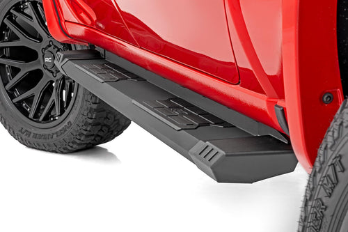 Rough Country HD2 Running Boards for GMC Sierra & Chevy Silverado 1500 (2007-2018) Crew Cab - 5" Wide Non-Slip Step, Easy Bolt-on Install
