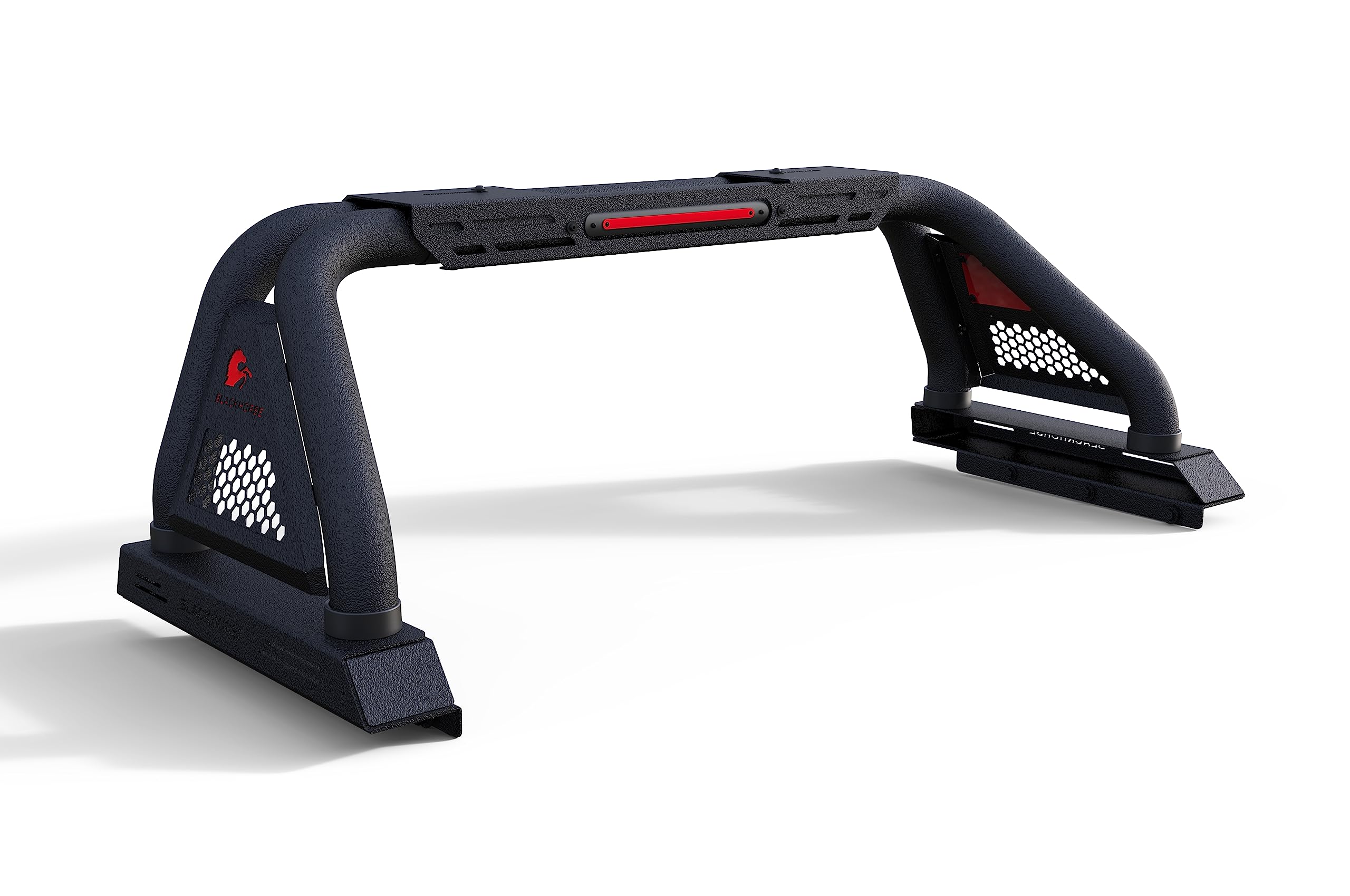 Classic PRO Black Horse Roll Bar Modular Textured Compatible with Tonneau Covers Black Fits 2015-2024 GMC Canyon|2015-2024 Chevrolet Colorado-RB05MT