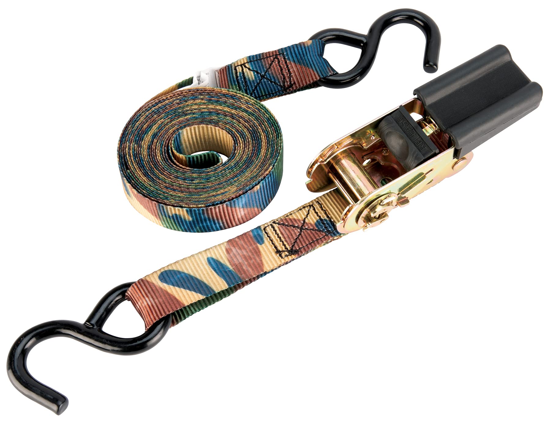 W1840 Performance Tool 4PK 1-Inch X 15' Tie Down Straps - Secure Your Cargo Safely and Easily with Heavy-Duty Straps for Trucks, Trailers, and More