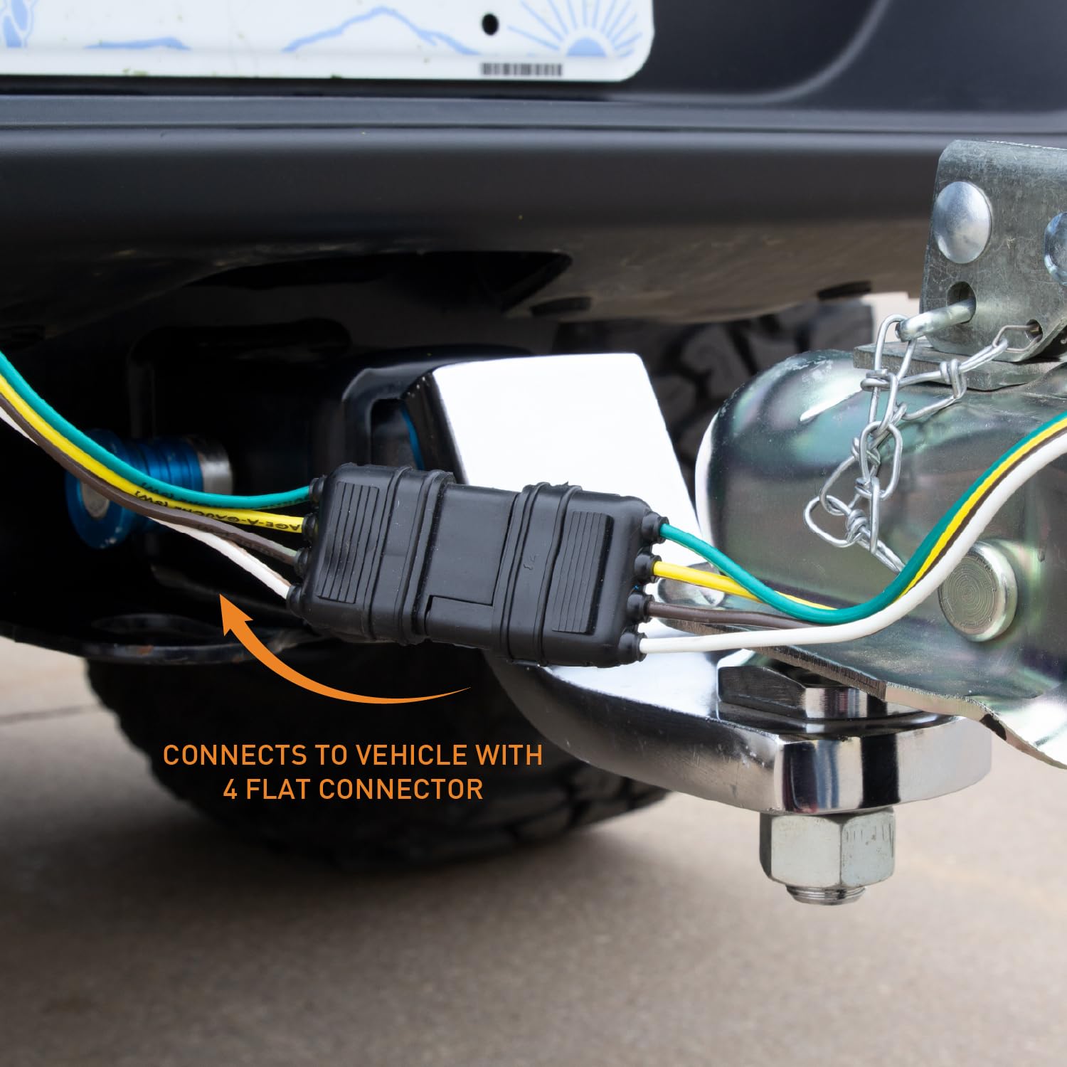 4 Flat Trailer End Y-Harness Hopkins Towing Solutions 48265 (30') Connector