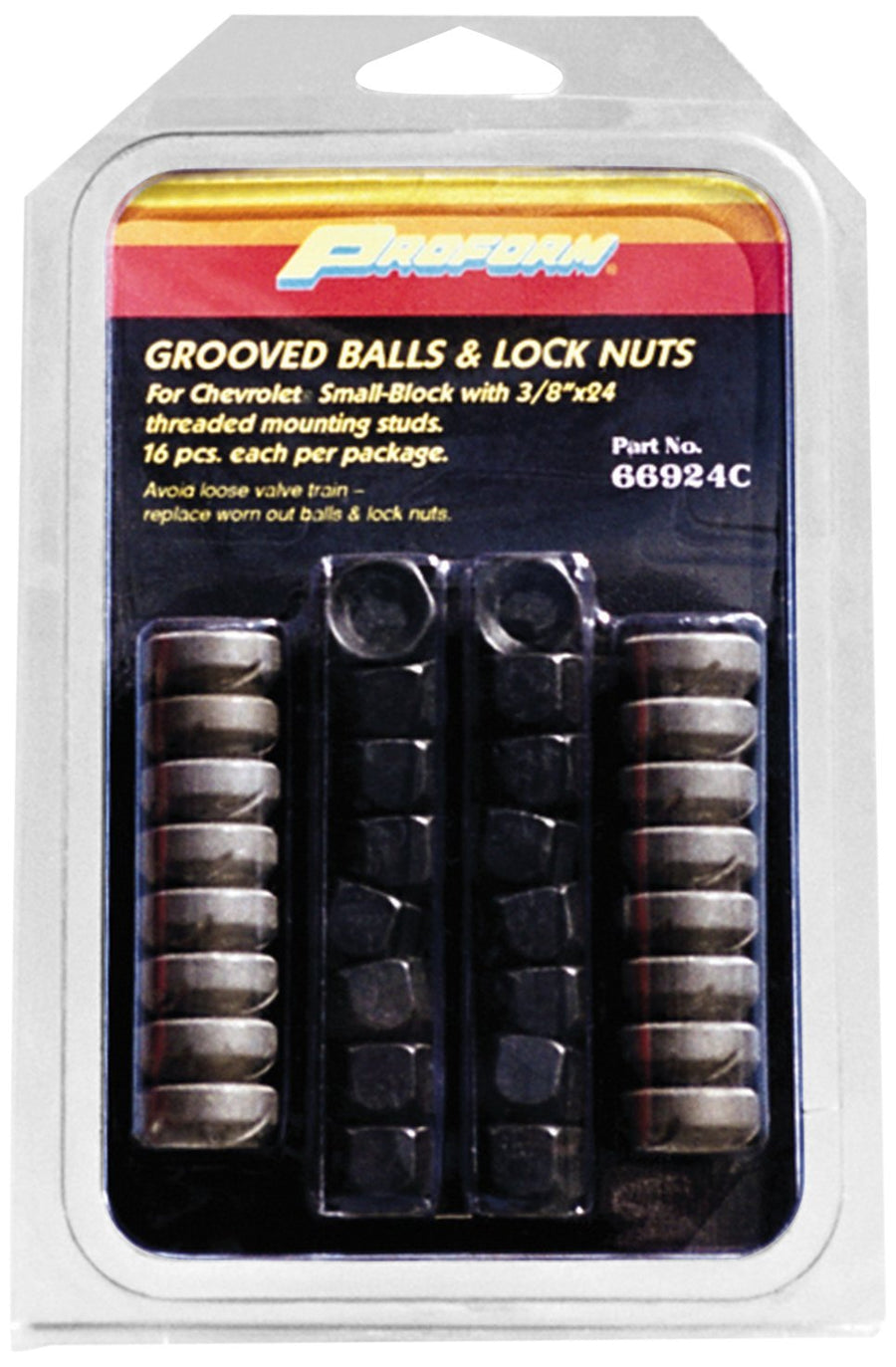 Grooved Ball and Nut Proform 66924C, 1 Pack