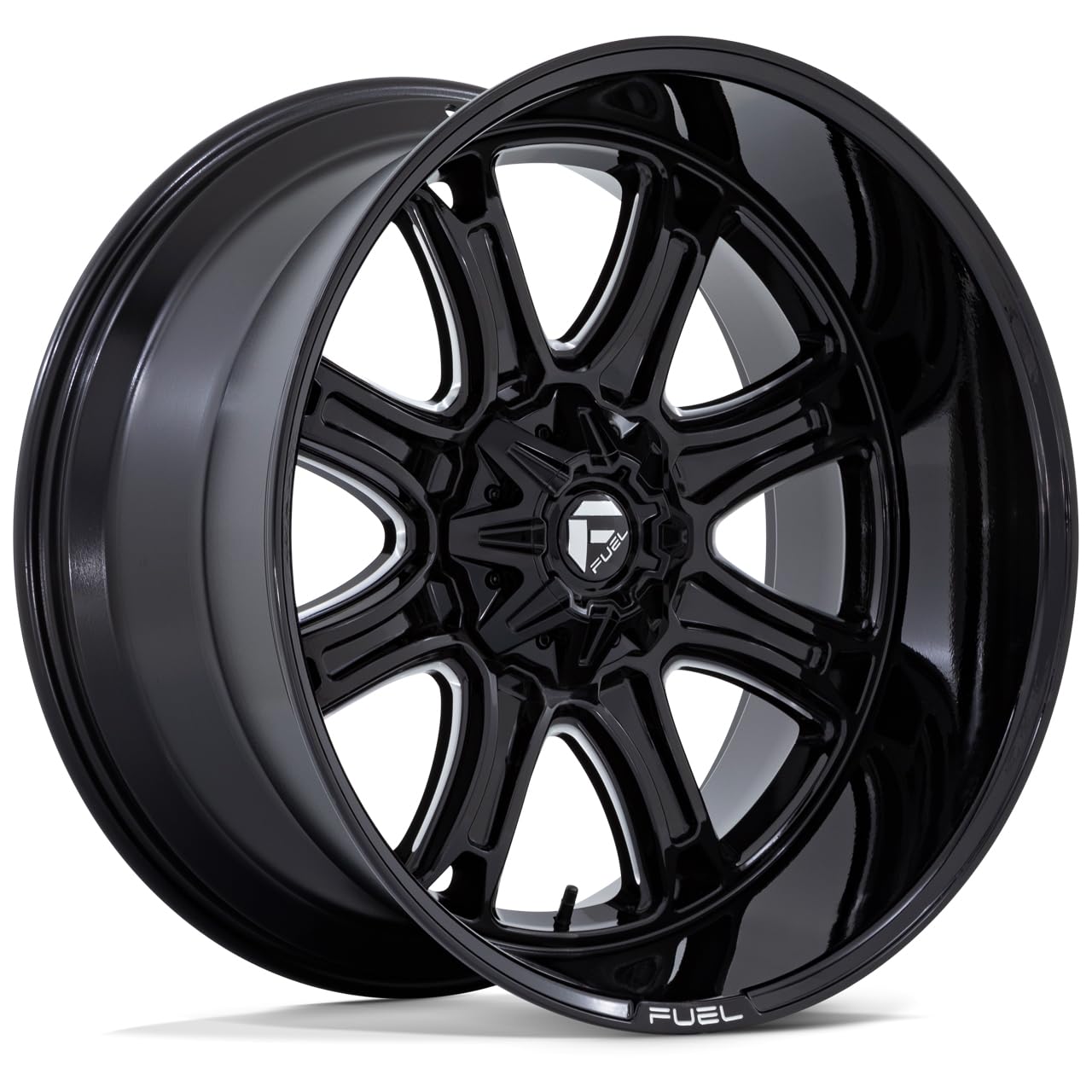 DARKSTAR FUEL OFF-ROAD 20X10 8X180 4.79-18mm GLOSS BLACK MILLED - FC853BE20108818N